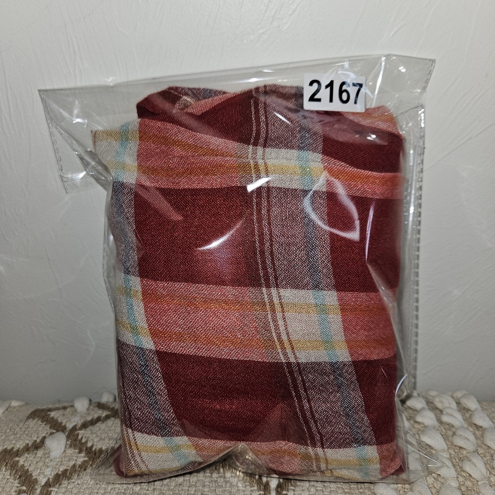 Anthropologie Akemi + Kin Tunic Red Plaid Womens Size Medium Rayon & Wool - Picture 12 of 12